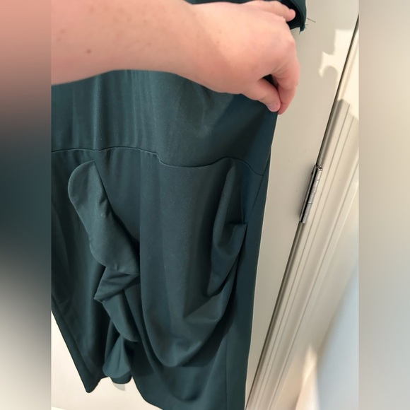 Emerald Green Maternity Dress - Picture 3 of 9